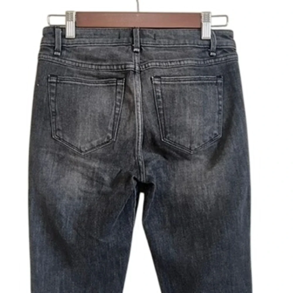 Abercrombie &‎ Fitch Women's Black Wash High Rise Flare Cropped Jeans